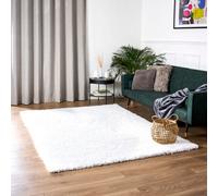 Bravich Snow White Plain Shaggy Rug - California