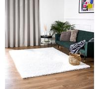 Bravich Snow White Shaggy Rug 200 X 290Cm (6'7" X 9'6")