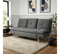 Bravich Soho Click Clack 4-In-1 Convertible 3 Seater Sofa Bed - Dark Grey