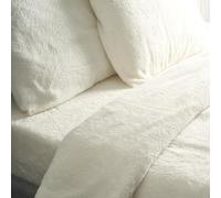 Bravich Teddy Fleece Duvet Set With 2 Pillow Covers - Ivory Cream 230X200cm | Super Soft Teddy Bear Bedding For King Size Bed, Fluffy Duvet Cover Sets For Winter. Kingsize Duvet Cover Sets
