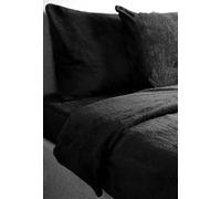Bravich Teddy Fleece Duvet Set With Two Pillow Covers - Black, 230 X 200cm. | Super Soft Teddy Bear Bedding For King Size Bed, Fluffy Duvet Cover Sets For Winter. Kingsize Duvet Cover Sets