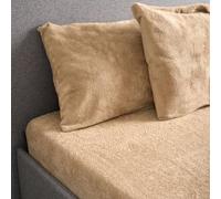 Bravich Teddy Fleece Warm Fitted Single Pack Bed Sheet - Beige, Single | Warm Fitted Sheets With Fluffy Teddy Bear Fleece. Single Pack Bed Sheet For Single, Double, King & Super King Bedding