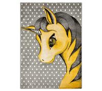 Bravich Yellow Unicorn Kids Rug 120 X 170Cm (4' X 5'6")