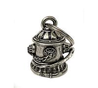 Bravo Bells Fire Hydrant Good Luck Motorcycle Ride Bell, Silver, One size