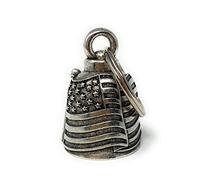 Bravo Bells US Flag Motorcycle Biker Bell Accessory or Key Chain for Luck on The Road