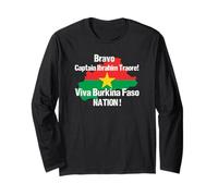 Bravo Captain Ibrahim Traore ! Viva Burkina Faso NATION ! Long Sleeve T-Shirt