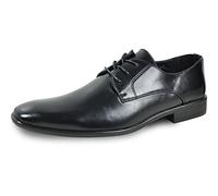 bravo! Men's Dress Shoe King-1 Classic Oxford with Leather Lining - Wide Width Available, Black 1, 16.5 UK