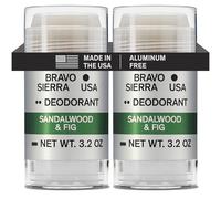 Bravo Sierra Pack of 2 Deodorant for Men - Free Aluminium - Contains Natural Ingredients - Long-lasting protection against bad odour and sweat throughout the day. Sandalwood and fragrance