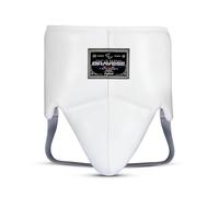 Bravose Elite2.0 Boxing Groin Guard for Boxing, Sparring, Muay Thai, Kickboxing and MMA | Cowhide Leather Abdominal Protector for Karate, Taekwondo and Martial Arts Training (M)