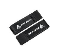 Bravose Lace and Loop Pair of Lace Up Boxing Gloves Straps (Black)