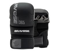 Bravose MMA Gloves for Men Women | Grappling Sparring Training Martial Arts Karate Gloves | Open Palm Fingerless UFC Cage Fighting Combat Mitts | Boxing, Taekwondo, Kickboxing, Muay Thai (M)