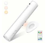 bravzurg Motion Sensor Rechargeable Wall Lights Indoor, 3000mAh Battery Operated Wall Sconces Lights, Magnetic Wireless Rotatable Metal, Stick on LED Night Lamp for Outdoor Bedroom Bathroom Porch