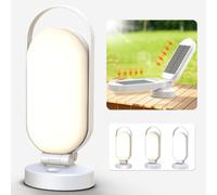 Bravzurg Rechargeable Solar Camping Lantern, 5000mAh Battery Powered LED Light, Foldable Dimmable Waterproof Camping Essentials, Lamp for Power Outages, Hurricane, Camping Gear, Emergency, Indoor