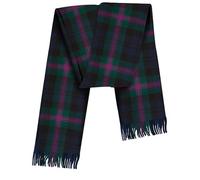 BRAW CLANS TARTANS 100% Pure Lambswool Tartan Scarf women and men - 12x60 - All-season essential - Green Checkered scarves - Smooth Brushed wool -Mothers day, Fathers day gift (Baird Scottish Tartan)