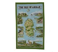 BRAW CLANS TARTANS 1x Scottish Cotton Tea Towel pack - 48x76 cm - Isle of Arran Design - Traditional Scotland Heritage Tea towels for Kitchen - Mothers Day, Burns Supper, Christmas, Special occasions