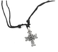 BRAW CLANS TARTANS Celtic Spirit Fine Handcrafted Pewter Neck Pendant Vintage Style Collection with leather String for Men and Women with Special Meaning