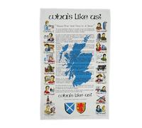 BRAW CLANS TARTANS Cotton Tea Towel - Pack of 2 - Wha's Like Us? Design | Traditional Scottish Heritage Kitchen Accessory | 100% Cotton | Versatile & Durable | 48x76 cm Size