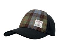 BRAW CLANS TARTANS Harris Tweed Baseball Cap | One Size | 100% Wool Front Panel | Traditional Macleod Tartan | Adjustable Metal Back | Unisex Gift for Men and Women.