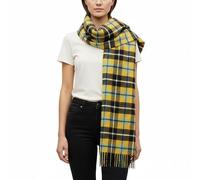 BRAW CLANS TARTANS Lambswool Stole Extra Long Scarf for women - 100% pure wool - Oversized Wrap shawl - Scottish Tartan - Wedding, Mothers day gifts (Cornish National)