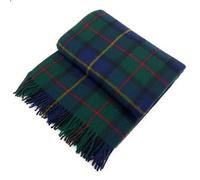 BRAW CLANS TARTANS Luxurious Soft Wool Blanket - 70x60 inches large blanket - Scottish tartan, checkered, lightweight, Indoor, Winter warm, travel blanket, Bed and Sofa, Picnic Rug Macleod Tartan
