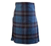 BRAW CLANS TARTANS Men's Scottish 8 Yard Deluxe Poly-Viscose Kilt | Traditional Double Fringe Design with Extra Deep Pleats and Three Leather Straps | Ideal for Scottish Occassions