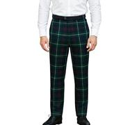BRAW CLANS TARTANS Men's Tartan Trousers Regular fit, Expandable Waist, Plaid Check - Formal, Casual - Tartan Pants for Any Season, Wedding, Golf - Winter Warm Fabric - Mackenzie Tartan