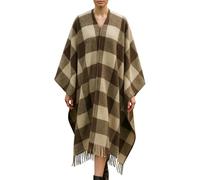 BRAW CLANS TARTANS Soft wool cape made in Scotland - Thick, Warm Winter Poncho - 160cm x 100cm Jacob Tartan - Long Cape Blanket Poncho - Mothers day, Gift for Christmas - Home, Travel, Camping