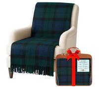 BRAW CLANS TARTANS Soft Wool Tartan knee blanket lap throw - lap blanket for sofa with Fringed Edges - Compact Travel essentials & Car seat throw - Mackay plaid