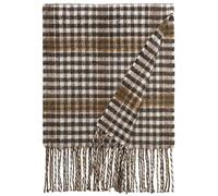 BRAW CLANS TARTANS Tartan Scarves for Women and Men - 100% Pure Lambswool Burns Check Tartan Scottish Lightweight Scarf 12x60 inches, Christmas, Mothers day Wedding Gifts