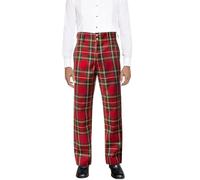 BRAW CLANS TARTANS Tartan trews for Men - Scottish Trousers - Authentic Royal Stewart Tartan - Waist 36 Inches - Inner Length 33 Inches (Long) - Fathers Day, Highland Gifts