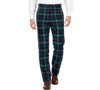 BRAW CLANS TARTANS Tartan Trousers for Men Regular fit, Expandable Waist, Plaid Check - Formal, Casual - Scottish Mackenzie Tartan Pants for Any Season, Wedding, Golf - Gift for Men
