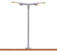 BRAWA 83002 Scale N LED Two-Light Lamp Post For Station Platform Height 55 Mm