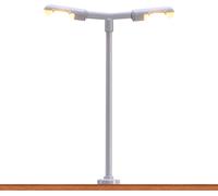 BRAWA 83002 Scale N LED Two-Light Lamp Post For Station Platform Height 55 Mm