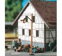 BRAWA 84061 HO Scale Street Lamp In Wood With LED Light 80 Mm