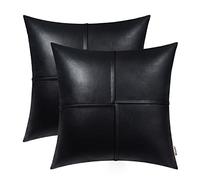 BRAWARM Pack of 2, Chenille Soft Throw Pillow Covers, Chenille Cushion Cover Pillowcase Shells, Decorative Couch Pillows for Living Room Car Sofa Chair 40cm x 40cm Classic Blue