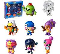 Brawl Stars Collectible Figures | 8 Brawl Stars Toys Out of 24 Collectibles in 1 Pack | 1 Rare Mystery Figure | Officially Licensed - Figurines, Party Supplies, Gift for Video Gamer