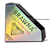 BRAWNA [ 30 m ] Pre-Inked Mapping String for Eyebrow Measuring - Microblading Supply - PMU Supplies - Black
