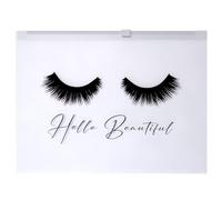 BRAWNA 60 Pck Lash Extension Aftercare Bags - Eyelash Makeup Bags - Cosmetic Bags - Eyelash Extension KIt Supplies Set - Lipstick Travel Pouch - Cute Lip Gloss Bags - size 6x8