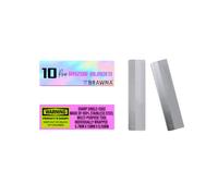 BRAWNA PMU Supplies Eyebrow Razor Blades - Stainless Steel Single Edge Razor Blades - Eyebrow Pencil Shaper - Duckbill - Shape Pencil Sharpening Tool for Waterproof Peel Off Pencils - 10 Pck