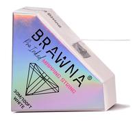 BRAWNA [ Upgraded Version ] 30 Meters White Brow Mapping string for Eyebrow Measuring - Microblading Supplies - PMU Kit - Brow Lamination Kit - Pre inked Mapping Thread