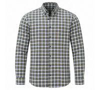 Brax Men’s Daniel Modern Fit Check Button-Down Shirt Burnt Olive 35