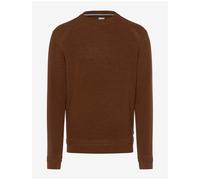 Brax Men's Knit Sweater Style Roy Brown 212007 70129300 54 Toffee