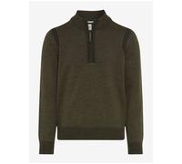Brax Men's Knit Sweater Troyer Style Steffen Green 212067 70130300 30 Deep Jun