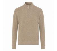 Brax Mens Knit Zip Troyer Pullover Steffen Brown 90% Wool 10% Cashmere
