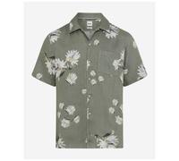 Brax Men's Linen Shirt Style Luke Green Floral 463738 74431000 36 Thyme