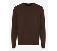 Brax Mens Long Sleeve T-Shirt Timon Crew Neck Brown 52 Chocolate 80% Cotton