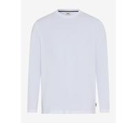 Brax Mens Long Sleeve T-Shirt Timon Hi-Flex Crew Neck 99 White