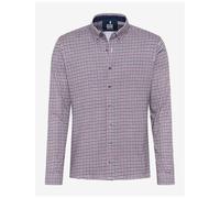 Brax Men's Shirt Long Modern Fit Style Daniel Red Blue Checked 474018 7441570