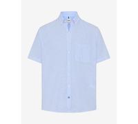Brax Men's Shirt short Sleeve Modern Fit Style Dan Blue White Striped 740077