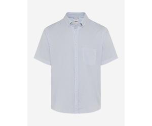 Brax Mens Short Sleeve Shirt Regular Fit Blue Striped 740031 25 Cove